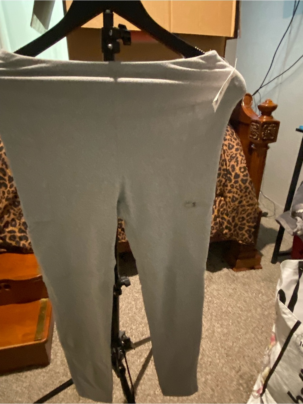 Women's Light Gray Leggings - Soft Stretch